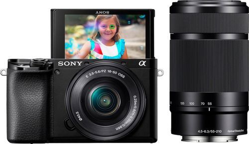 Sony Alpha a6100 Mirrorless Digital Camera with 16-50mm and 55-210mm Lenses